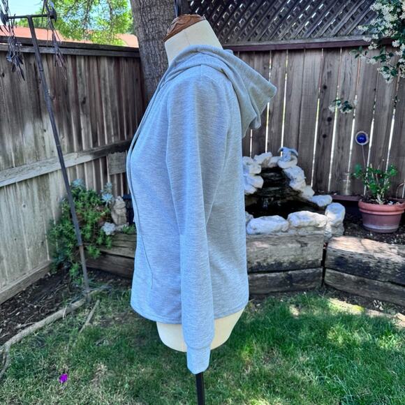 Junjie Fashion Grey Zip Up Lightweight Hoodie Women's Size M - Picture 5 of 6
